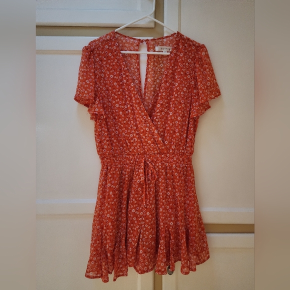 Row A Women's Floral V-Neck Romper - Picture 3 of 15